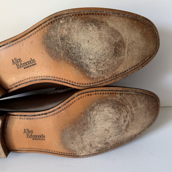 Allen Edmonds Verona II Size 12B 12 B Horse Bit Loafer Shoe Brown Made In Italy main image 7